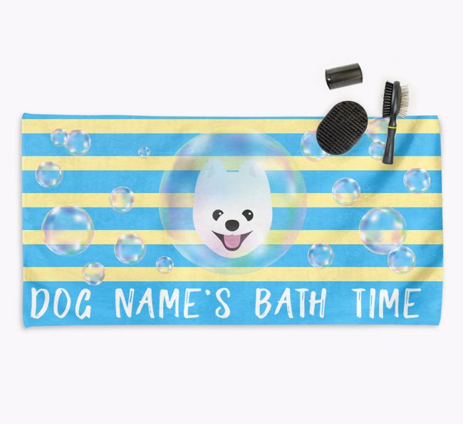 'Bathtime' Personalised Towel for your {breedCommonName}